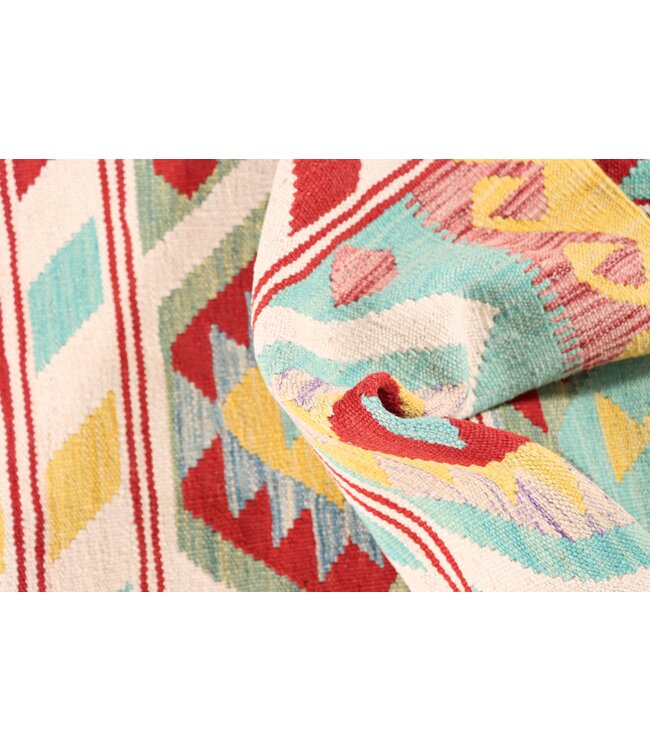 202x80 cm Handwoven Kelim Runner Wool Rug