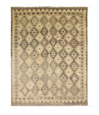 Kelimshop 194x160 cm Handgeweven Natural Kelim Wol Tapijt