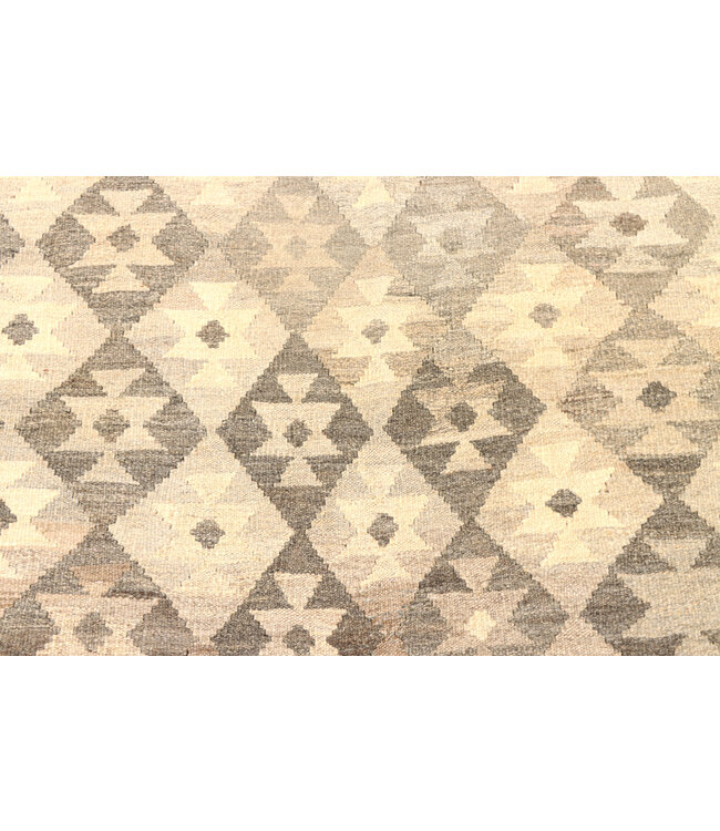 194x160  cm Handgewebter Kelim-Teppich Natürlicher Wolle