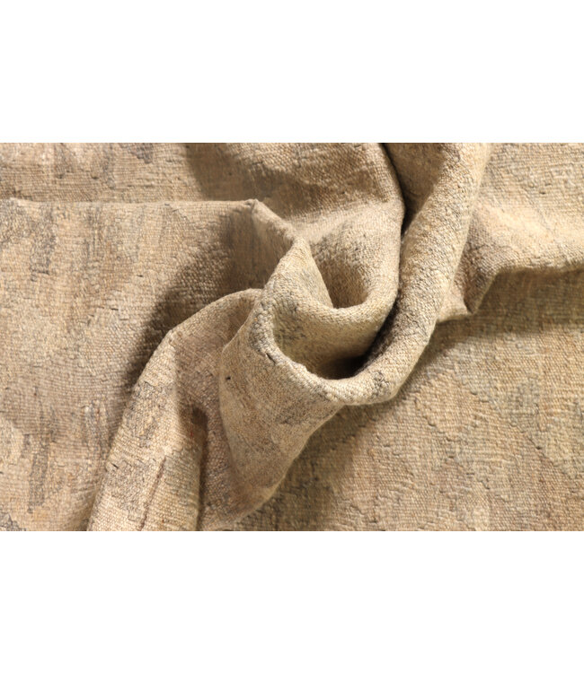 204x151 cm Handgeweven Natural Kelim Wol Tapijt