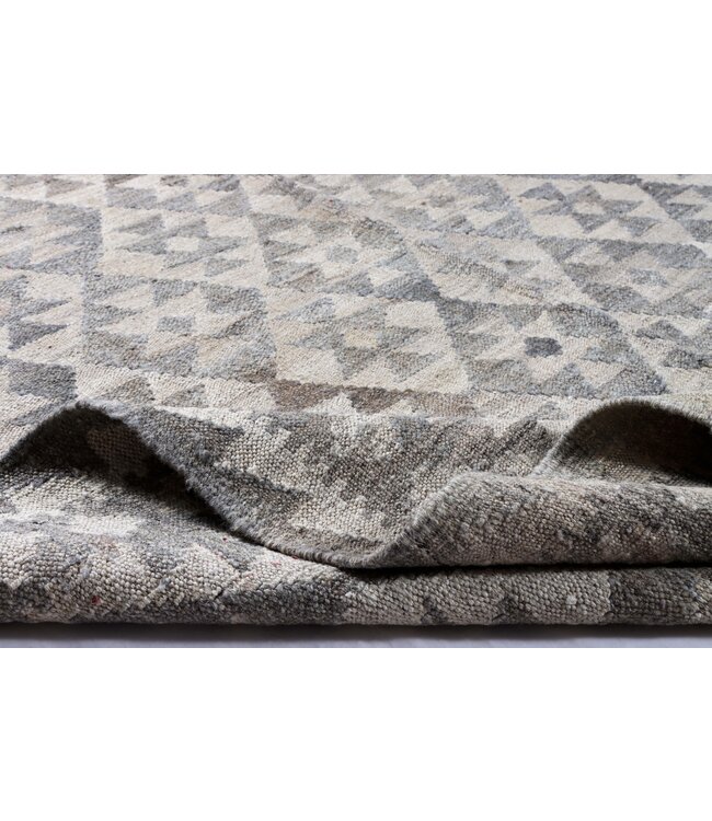 201x152 cm Handwoven Natural  Wool Kelim Area Rug