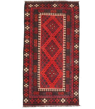 Kelimshop 195x105 cm Oude stijl vintage kelim Handgeweven Kelim tapijt Maimana