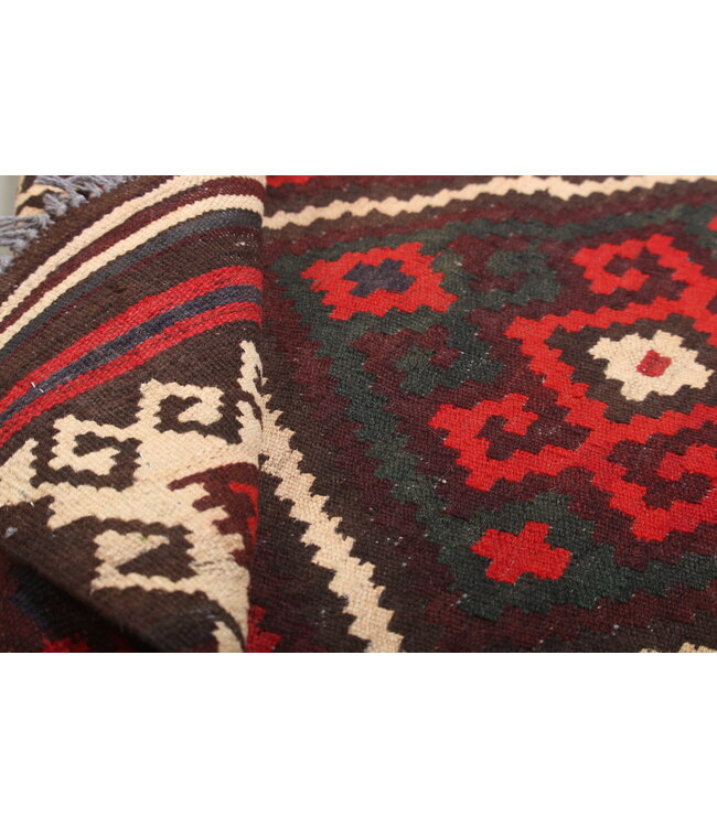 140x82 cm  Vintage-Kelim im alten Stil Handgewebter Kelim-Teppich Maimana