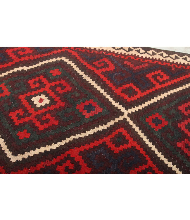 140x82 cm  Vintage-Kelim im alten Stil Handgewebter Kelim-Teppich Maimana