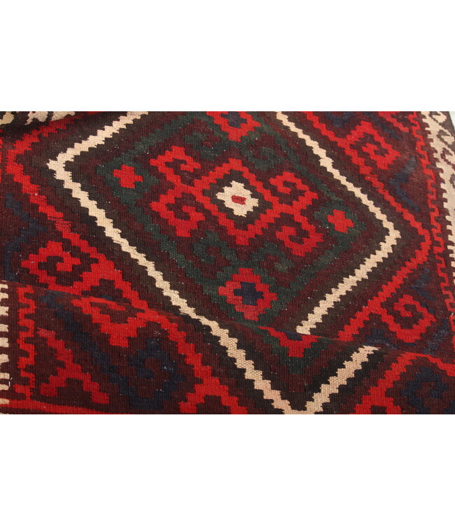 140x82 cm  Vintage-Kelim im alten Stil Handgewebter Kelim-Teppich Maimana