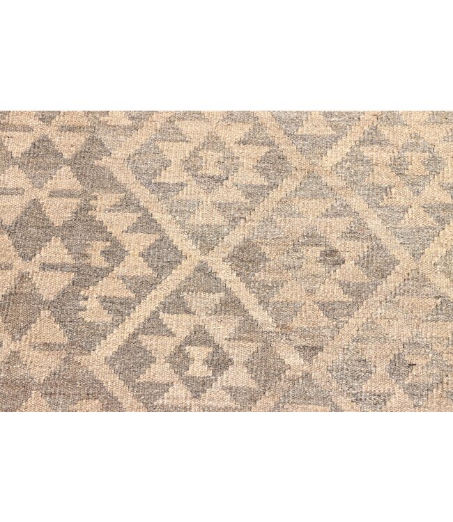 202x157 cm Handgeweven Natural Kelim Wol Tapijt