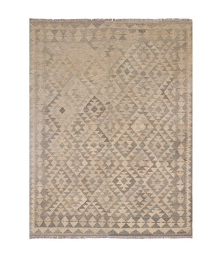 Kelimshop 204x159 cm Handgewebter Kelim-Teppich Natürlicher Wolle