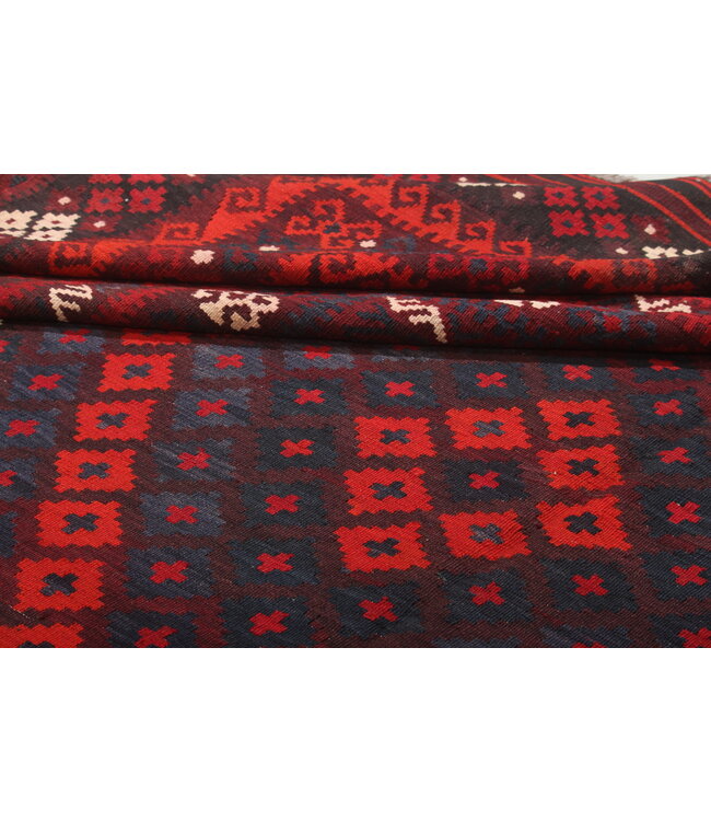 412x315 cm Oude stijl vintage kelim Handgeweven Kelim tapijt Maimana