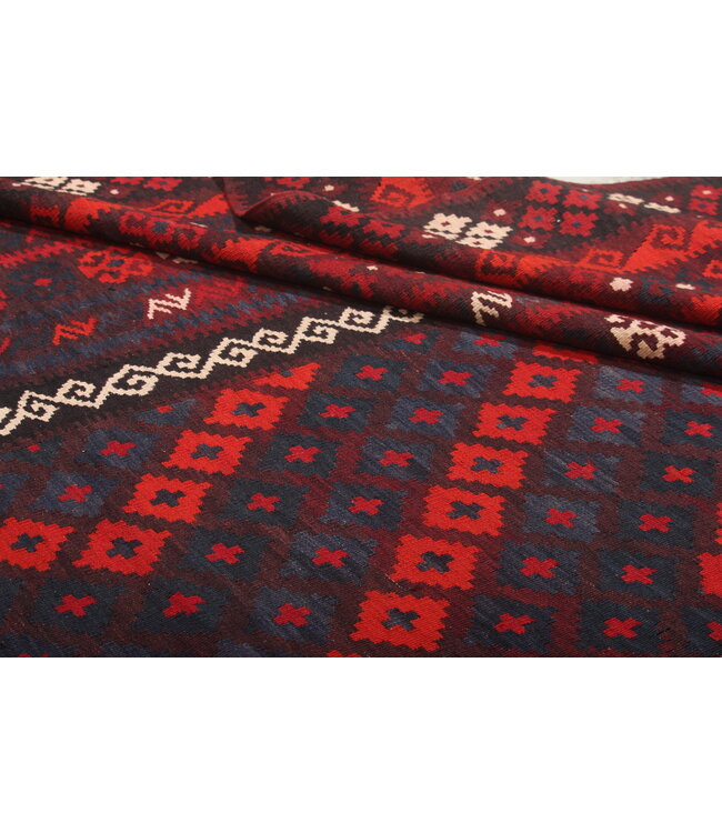 412x315 cm Old style vintage kelim Handwoven Kilim carpet Maimana