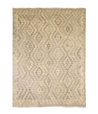 Kelimshop 197x156 cm Handwoven Natural  Wool Kelim Area Rug