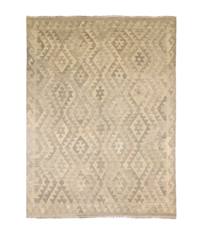 197x156 cm Handgewebter Kelim-Teppich Natürlicher Wolle