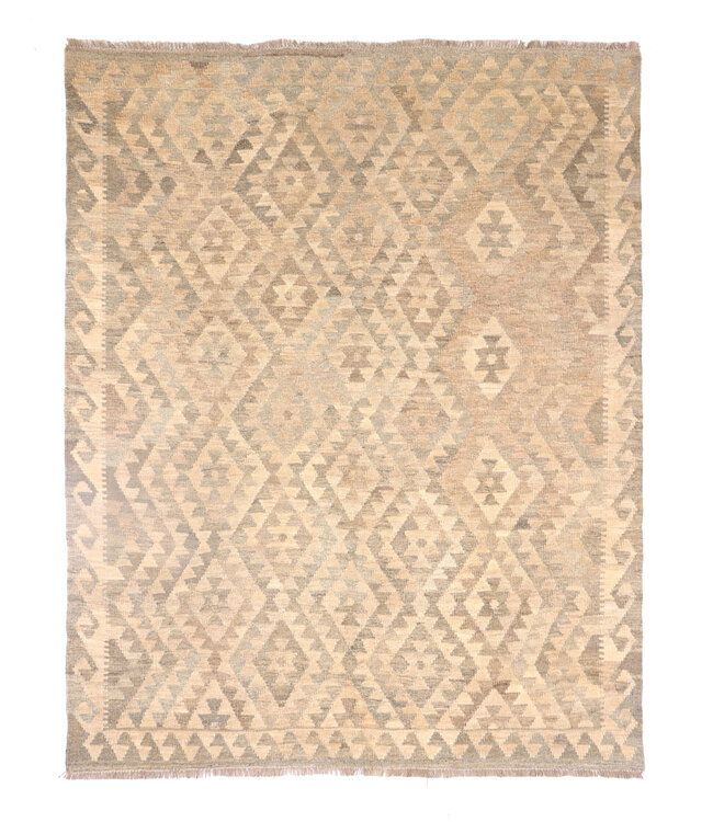 200x162 cm Handgewebter Kelim-Teppich Natürlicher Wolle