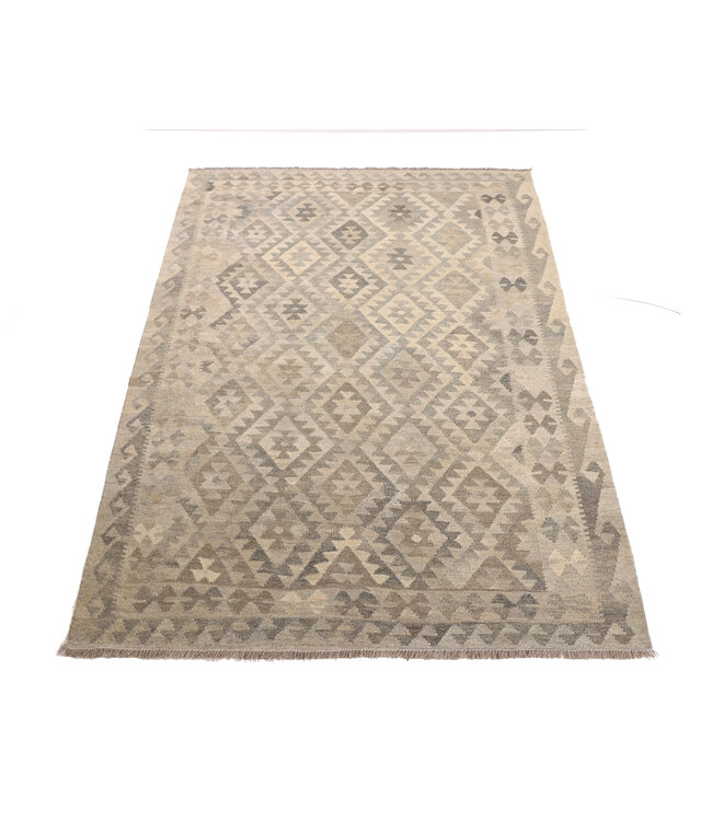 212x150 cm Handgewebter Kelim-Teppich Natürlicher Wolle