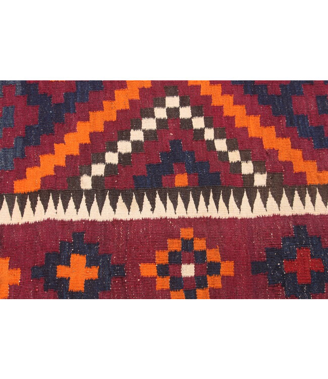 332x174 cm Oude stijl vintage kelim Handgeweven woll Kelim  Maimana