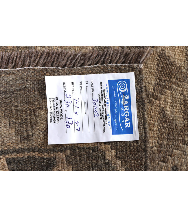 230x170 cm Handwoven Natural  Wool Kelim Area Rug