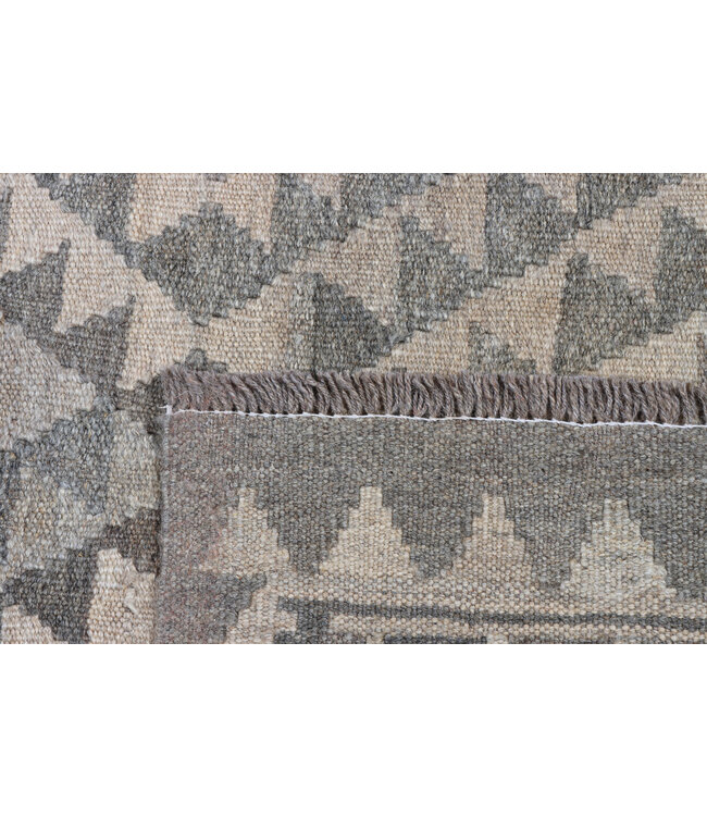 230x170 cm Handgeweven Natural Kelim Wol Tapijt