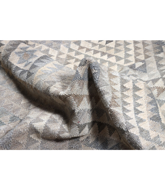 230x170 cm Handgeweven Natural Kelim Wol Tapijt