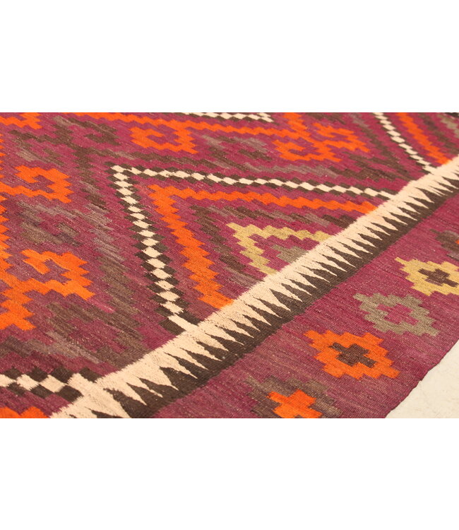 324x167 cm Old style vintage kelim Runner Handwoven wool Kilim Maimana