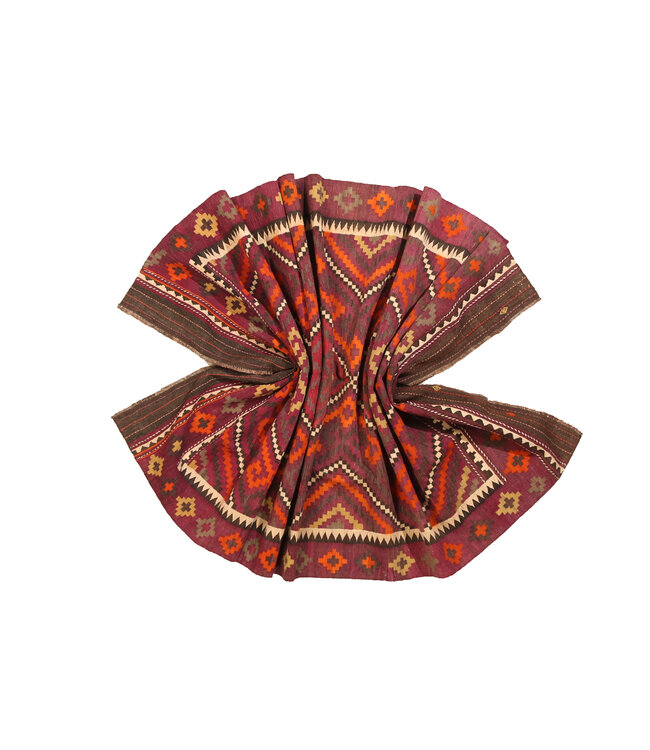 324x167 cm  Vintage-Kelim-Läufer handgewebter wool Kelim Maimana