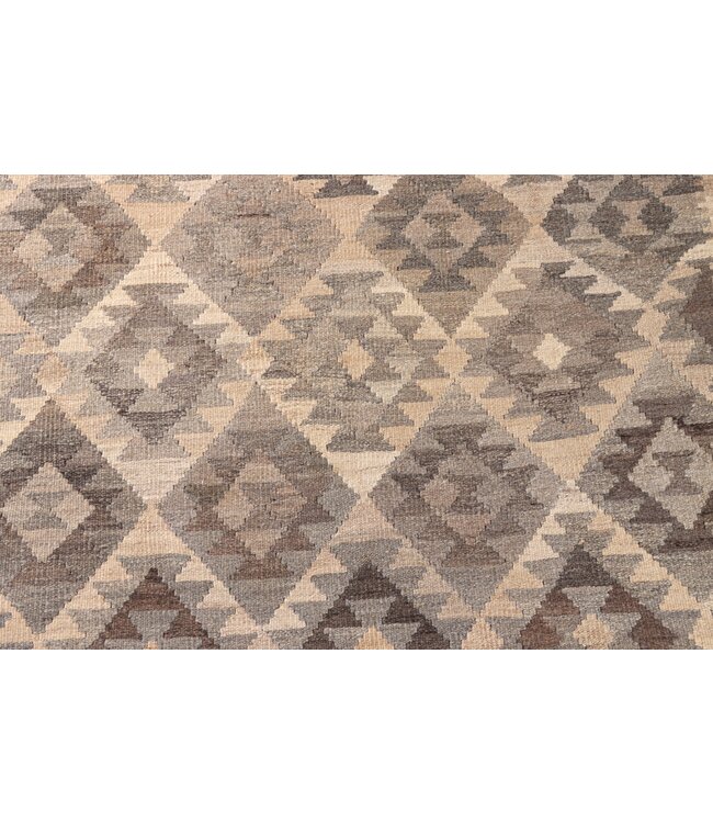 244x165 cm Handgeweven Natural Kelim Wol Tapijt