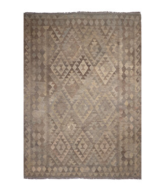 Kelimshop 234x173 cm Handgeweven Natural Kelim Wol Tapijt