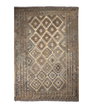 Kelimshop 237x165 cm Handwoven Natural  Wool Kelim Area Rug