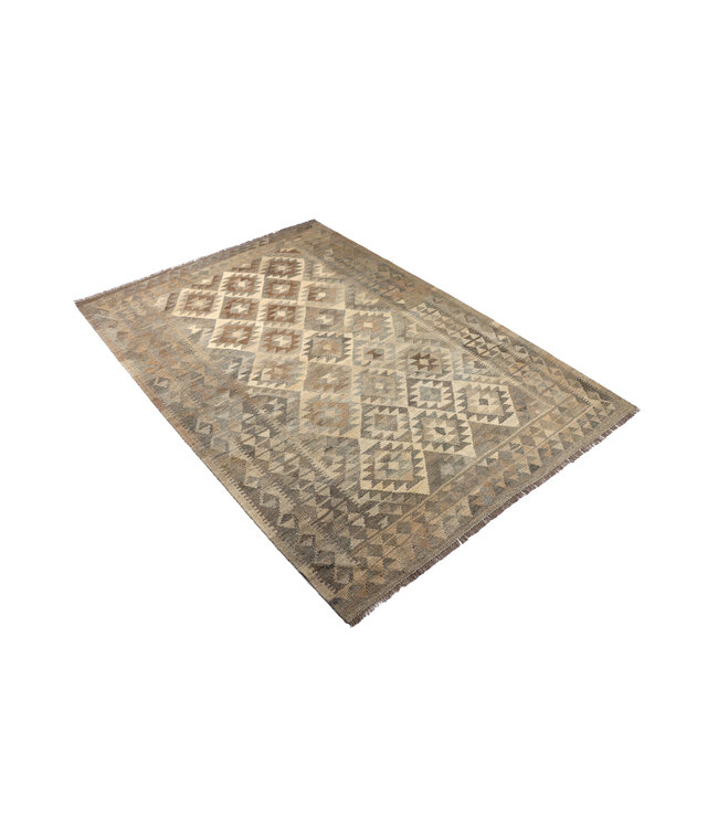 237x165 cm Handwoven Natural  Wool Kelim Area Rug