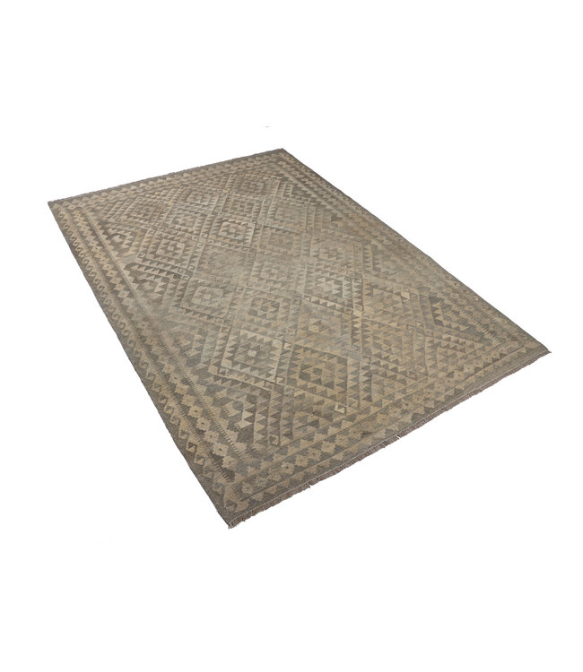 245x183 cm Handgewebter Kelim-Teppich Natürlicher Wolle