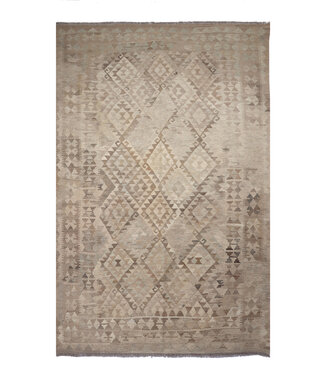 Kelimshop 254x170 cm Handgewebter Kelim-Teppich Natürlicher Wolle