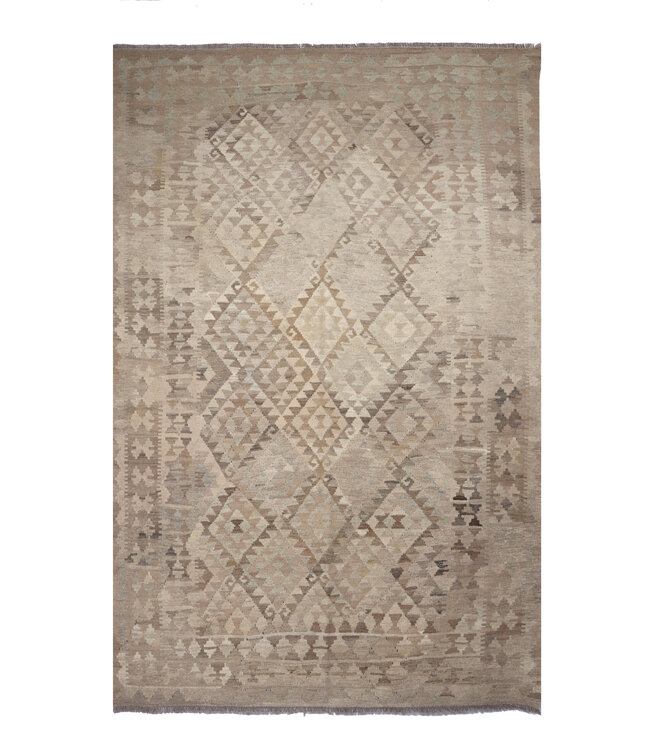 254x170 cm Handwoven Natural  Wool Kelim Area Rug