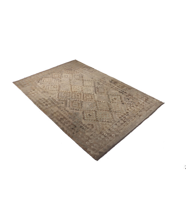 254x170 cm Handgewebter Kelim-Teppich Natürlicher Wolle