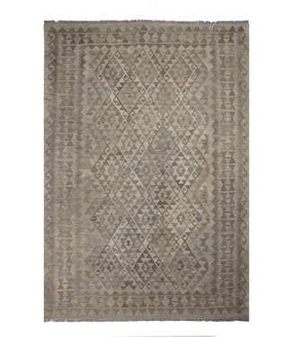 Kelimshop 251x179 cm Handgewebter Kelim-Teppich Natürlicher Wolle