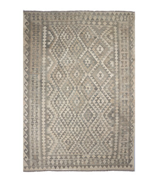 Kelimshop 250x173 cm Handwoven Natural  Wool Kelim Area Rug
