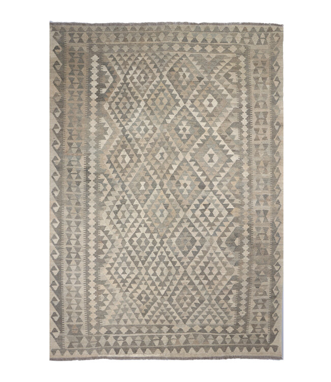 250x173 cm Handwoven Natural  Wool Kelim Area Rug