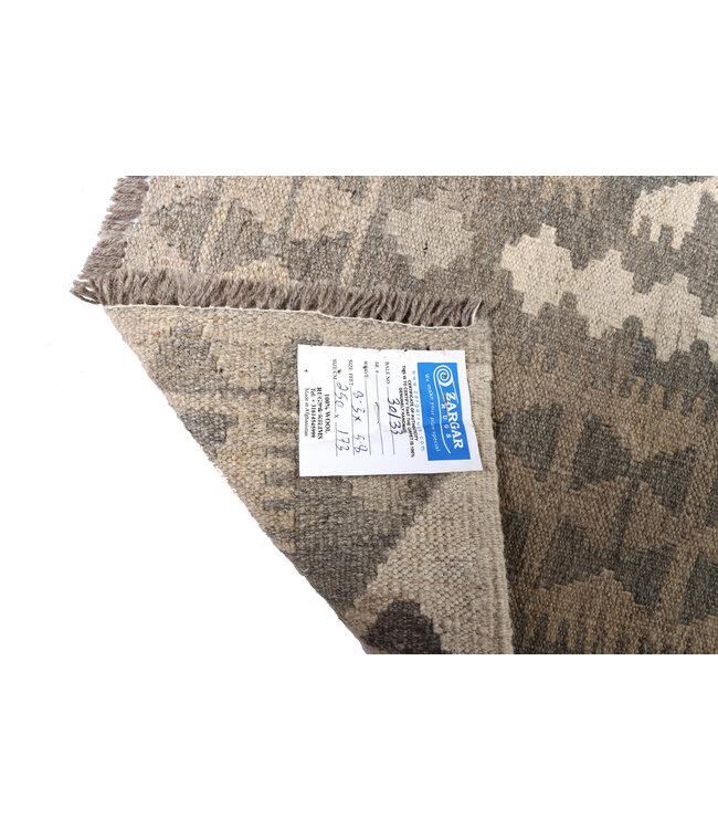 250x173 cm Handwoven Natural  Wool Kelim Area Rug