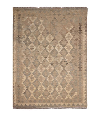 Kelimshop 194x147 cm Handwoven Natural  Wool Kelim Area Rug