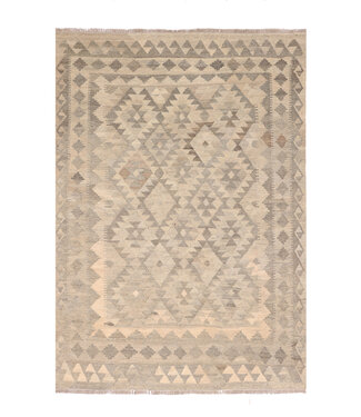 Kelimshop 200x145 cm Handgeweven Natural Kelim Wol Tapijt Kelimshop 200x145 cm Handgeweven Natural Kelim Wol Tapijt