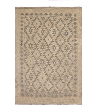 Kelimshop 212x141 cm Handwoven Natural  Wool Kelim Area Rug