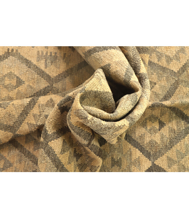 206x158 cm Handgewebter Kelim-Teppich Natürlicher Wolle