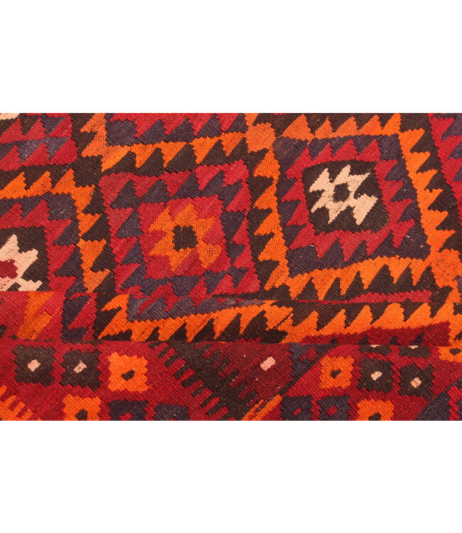 377x263 cm Oude stijl vintage kelim Handgeweven Kelim tapijt Maimana