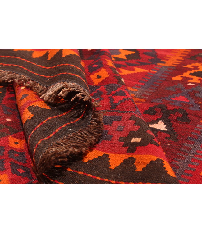 377x263 cm Old style vintage kelim Handwoven Kilim carpet Maimana