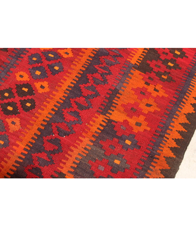 377x263 cm Oude stijl vintage kelim Handgeweven Kelim tapijt Maimana