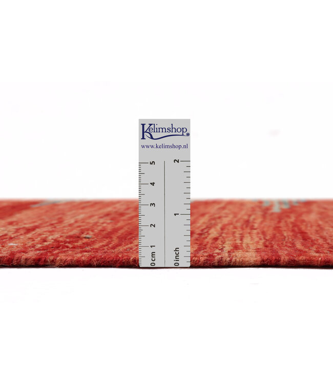 152x150 cm Handgewebter Moderner  Woll-Kelim-Teppich