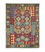 Kelimshop 196x156 cm Handwoven Traditional Kelim Area Rug Wool Carpet