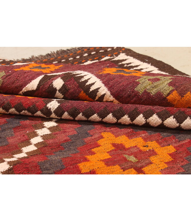 325x178cm  Vintage-Kelim-Läufer handgewebter wool Kelim Maimana