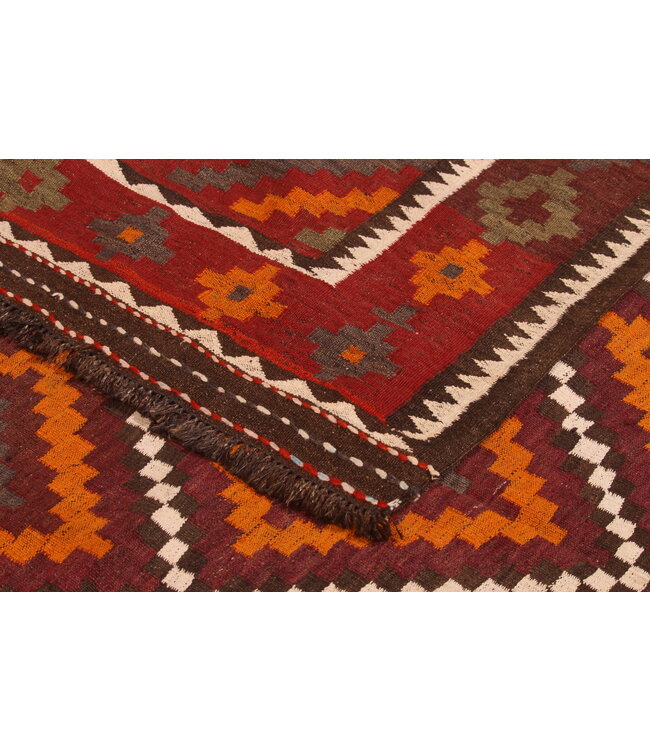 325x178cm  Vintage-Kelim-Läufer handgewebter wool Kelim Maimana