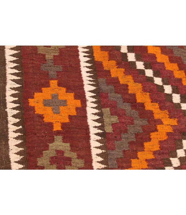 325x178cm   Oude stijl vintage kelim Runner Handgeweven woll Kelim Maimana