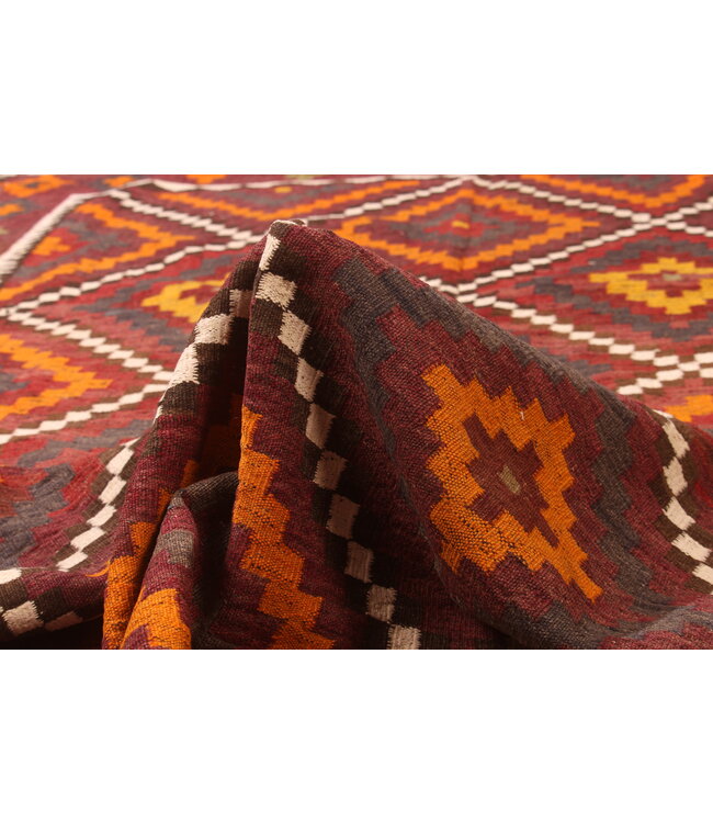 325x178cm  Vintage-Kelim-Läufer handgewebter wool Kelim Maimana