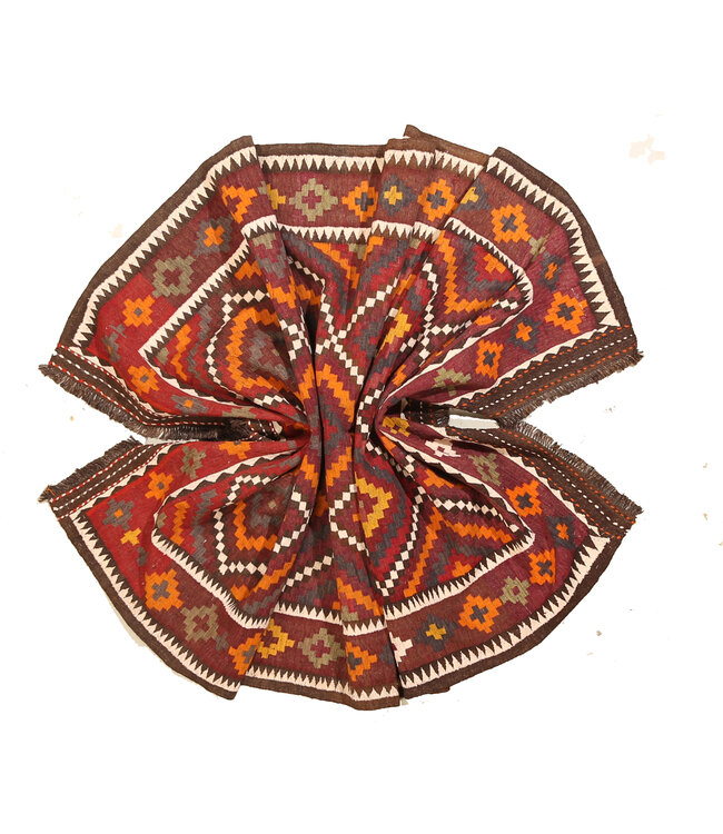 325x178cm  Vintage-Kelim-Läufer handgewebter wool Kelim Maimana