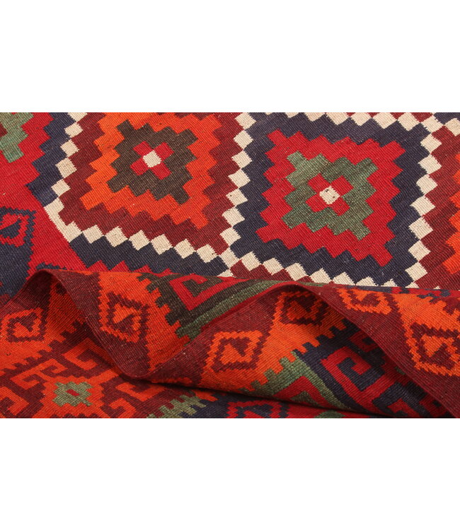 372x127cm   Oude stijl vintage kelim Runner Handgeweven woll Kelim Maimana